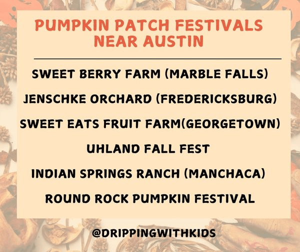 Best pumpkin patches and fall festivals near Austin.